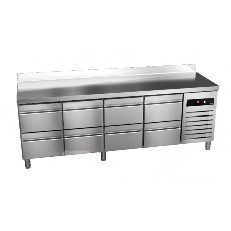 Asber 8 drawer compact counter fridge GTP-7-225-08