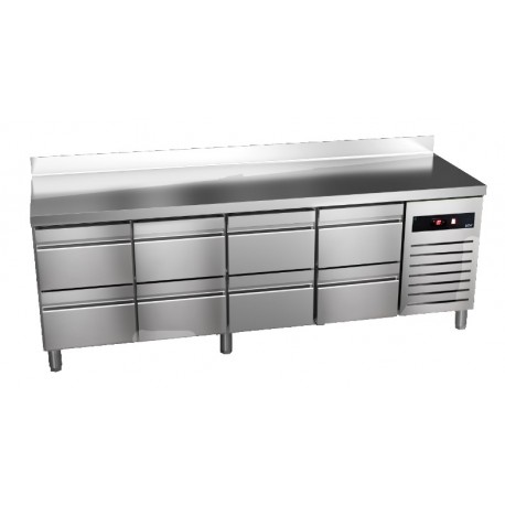 Asber 8 drawer compact counter fridge GTP-6-250-08