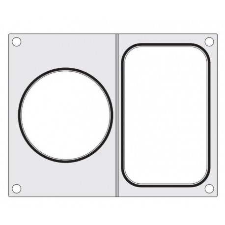 Hendi plate for a tray without divsion 178x113 and container ø115mm