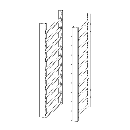 Samaref pair of runners for trays KIT EN M