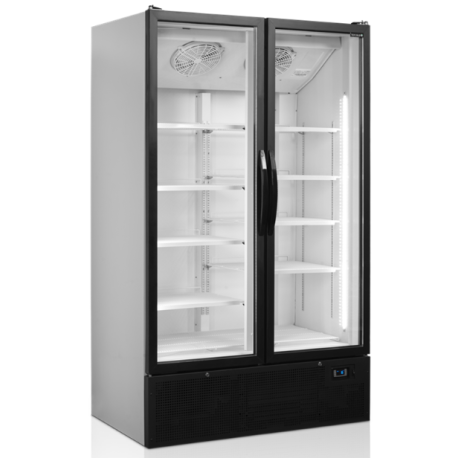 Tefcold double glass door showcase fridge FS1202H
