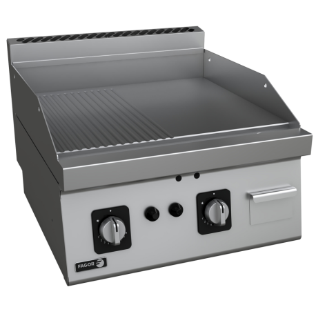 Fagor gas griddle plate double fry top CI-FTG608T 2 SR