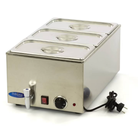 Maxima bain marie with 3xGN 1/3 bowl