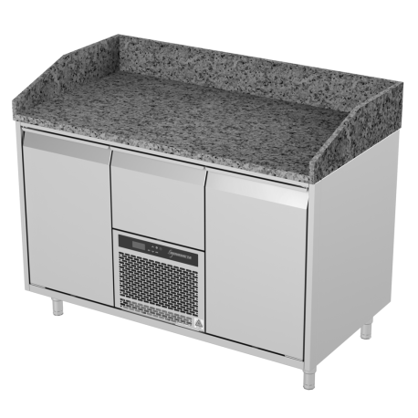 Novameta pizza counter fridge with granite surface FM0-E202-130/70/90