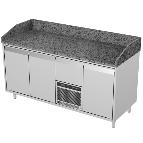 Novameta pizza counter fridge with granite surface FM0-E303-172/70/90