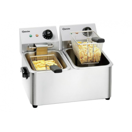 Bartscher double tank countertop fryer SNACK II 2x4L