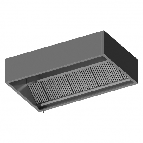 Wall mounted 800mm box-shaped ventilation hood