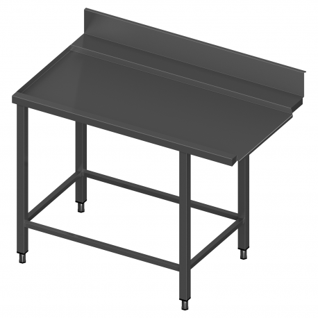 Stalas prie indaplovės su rėmu modulinėm lentynom PX0-PM0-100/70/90